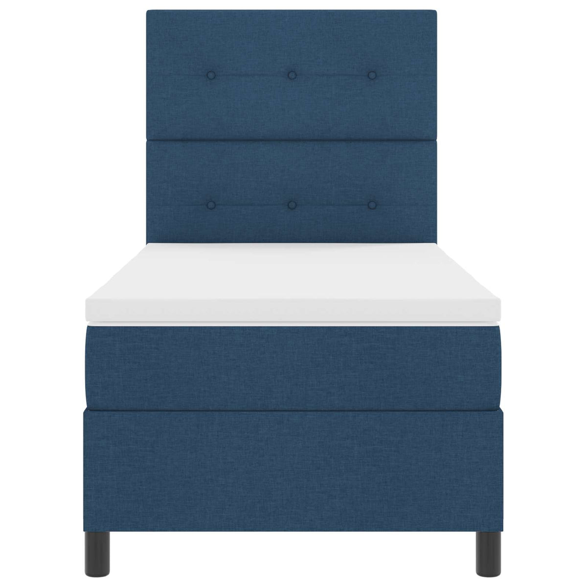 Boxspring bed met matras met LED Blauw 80 x 200 cm Stof is nu te koop bij PeponiXL, paradijselijk wonen!