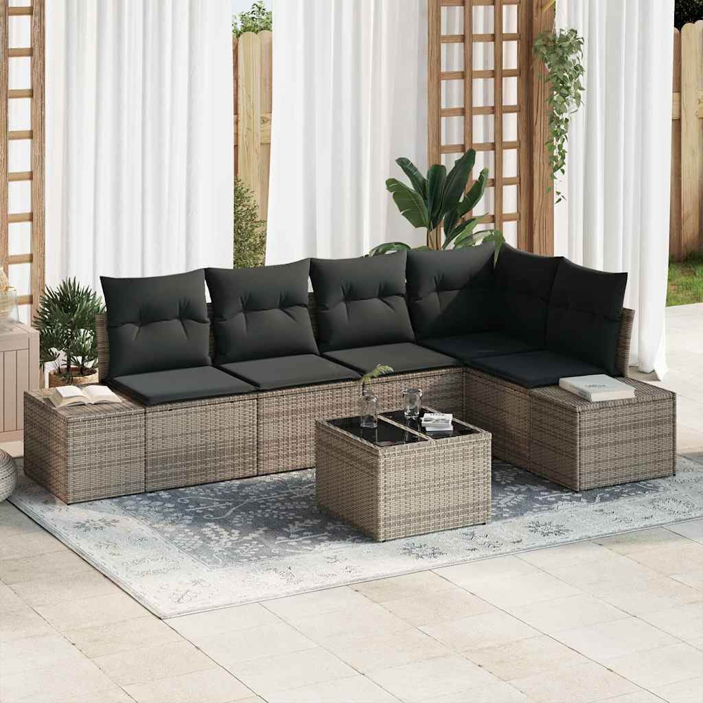 Tuinbankenset met opslag Lichtgrijs poly rattan is nu te koop bij PeponiXL, paradijselijk wonen!