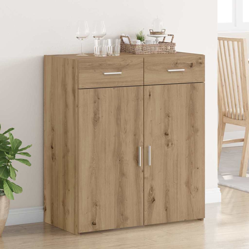 Opbergkast met lade artisanaal eikenkleurig 80 x 42,5 x 93,5 cm is nu te koop bij PeponiXL, paradijselijk wonen!