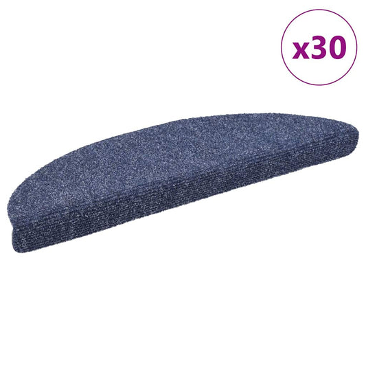 Trapmatten Zelfklevend 30 stuks 56x17x3 cm Blauw Halfrond is nu te koop bij PeponiXL, paradijselijk wonen!