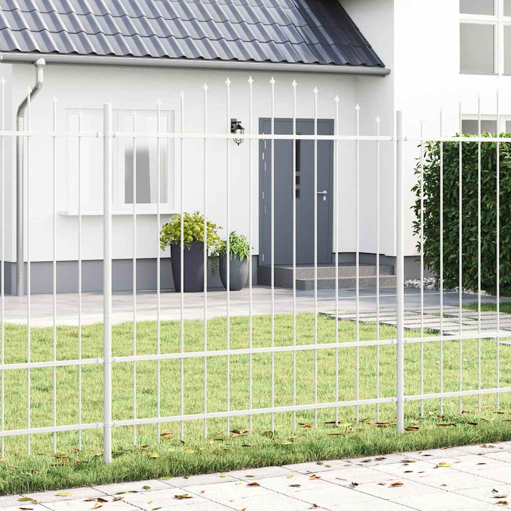 Tuinhek 3 pcs Wit 170 x 215 cm Gepoedercoat staal is nu te koop bij PeponiXL, paradijselijk wonen!