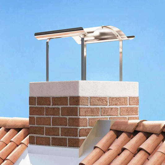 Schoorsteenkap Zilver 59,5 x 50 x 36,5 cm Roestvrij staal is nu te koop bij PeponiXL, paradijselijk wonen!