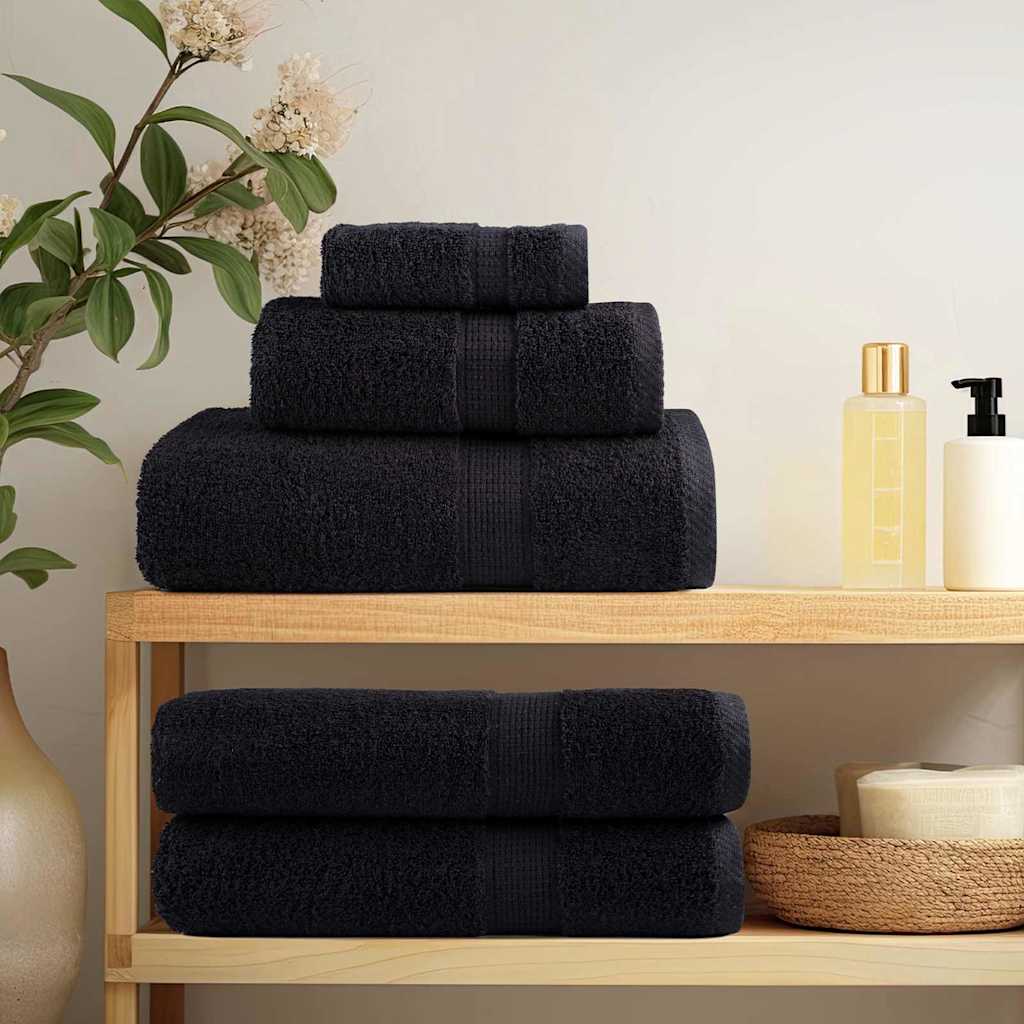 Gastendoek SOLUND 50 pcs Zwart 50 x 100 cm 550 gsm is nu te koop bij PeponiXL, paradijselijk wonen!