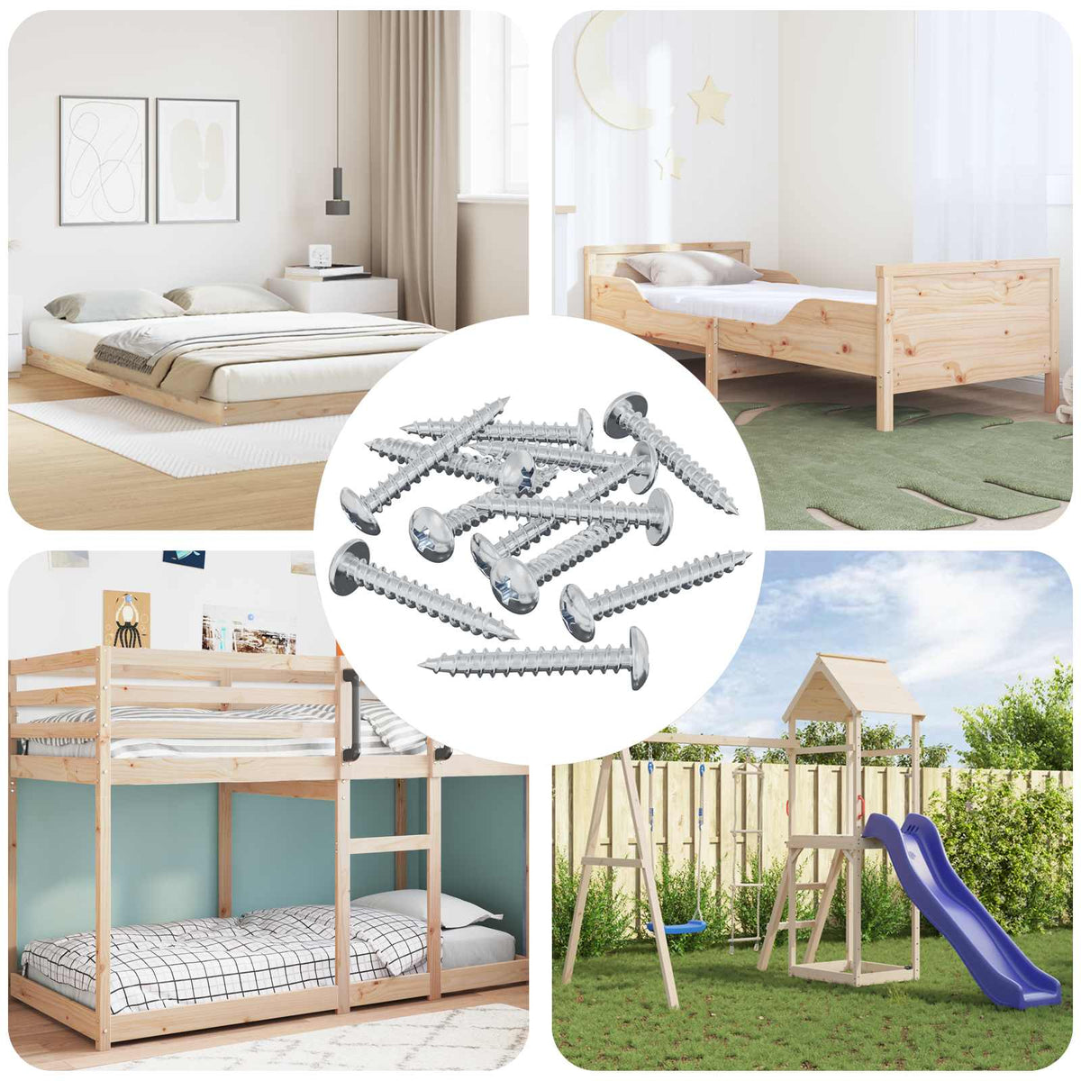 Houten Schroef 8182 pcs Zilver M4 x 28 mm IJzer is nu te koop bij PeponiXL, paradijselijk wonen!