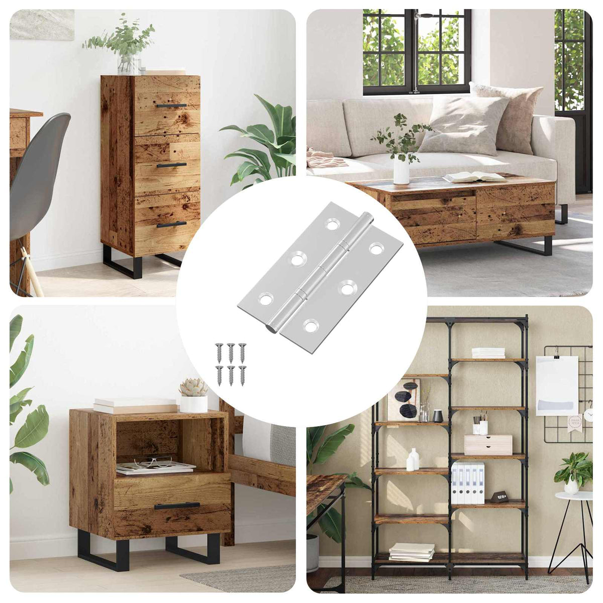 Scharnier Effen 899 pcs Zilver 58 x 35 x 1 mm Staal is nu te koop bij PeponiXL, paradijselijk wonen!