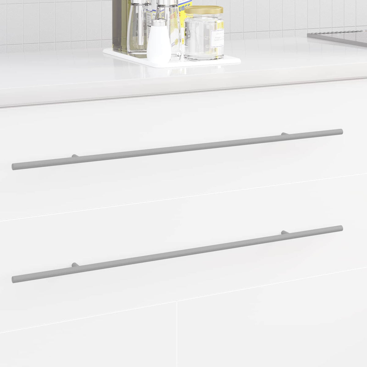 Kasthandgreep 2 pcs Zilver 700mm Roestvrij staal is nu te koop bij PeponiXL, paradijselijk wonen!