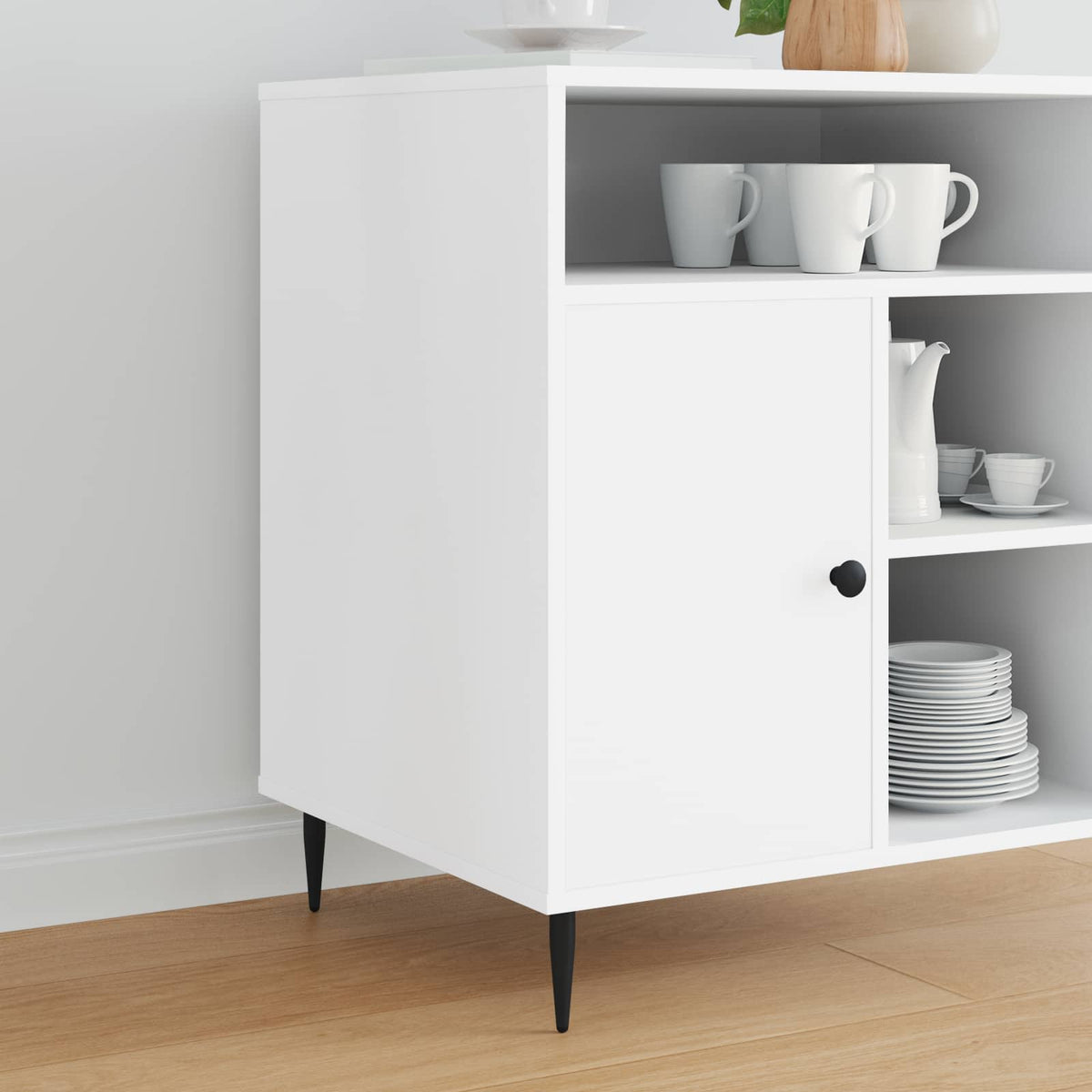 Meubelpoten 2 pcs Zwart Ø 40 x 98 mm IJzer is nu te koop bij PeponiXL, paradijselijk wonen!