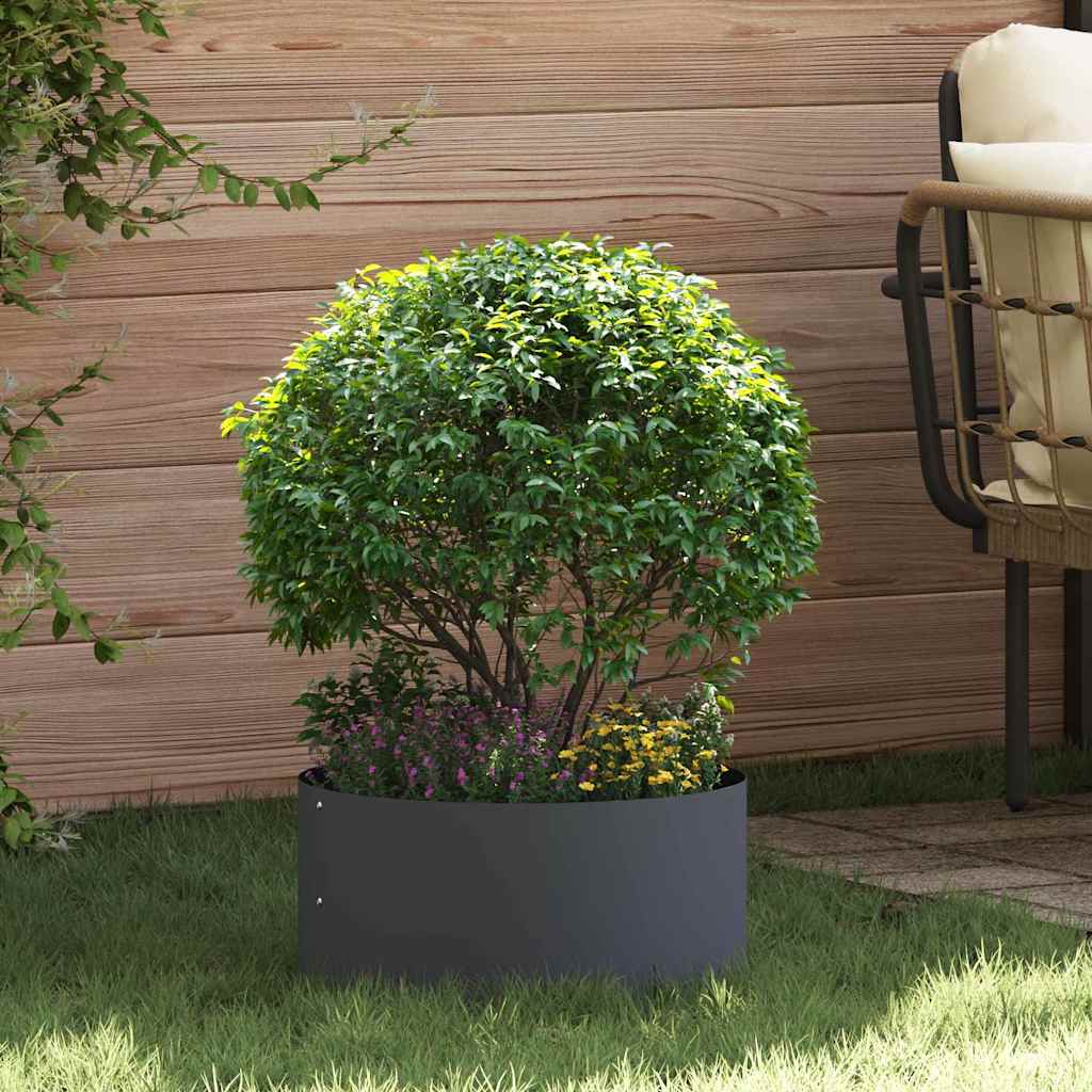 Plantenring 5 st Antraciet 40 x 40 x 20 cm Koudgewalst staal is nu te koop bij PeponiXL, paradijselijk wonen!