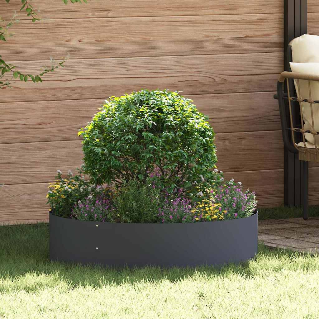 Plantenring 5 st Antraciet 80 x 80 x 20 cm Koudgewalst staal is nu te koop bij PeponiXL, paradijselijk wonen!