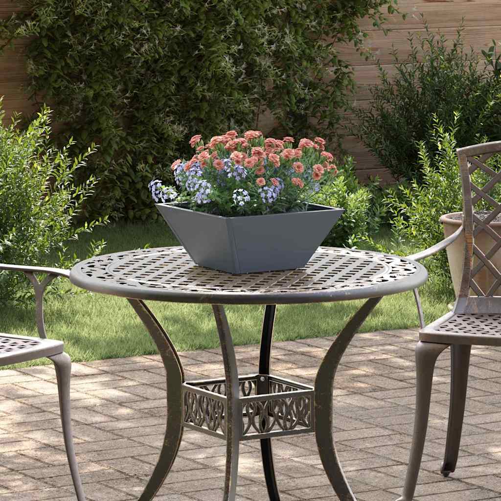 Tuin Bloempot 5 pcs Antraciet 35 x 35 x 15 cm Koudgewalst staal is nu te koop bij PeponiXL, paradijselijk wonen!