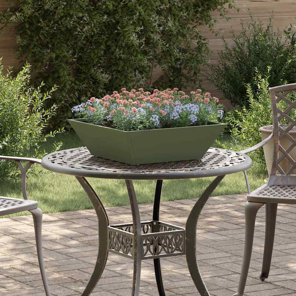 Tuin Bloempot 5 pcs Olijf Groen 50 x 50 x 15 cm is nu te koop bij PeponiXL, paradijselijk wonen!