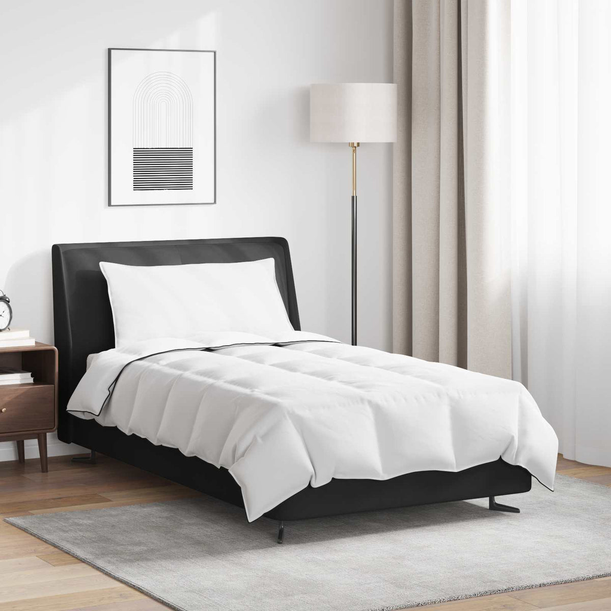 Winter Dekbed met kussen 2 pcs Wit Donsveertjes is nu te koop bij PeponiXL, paradijselijk wonen!