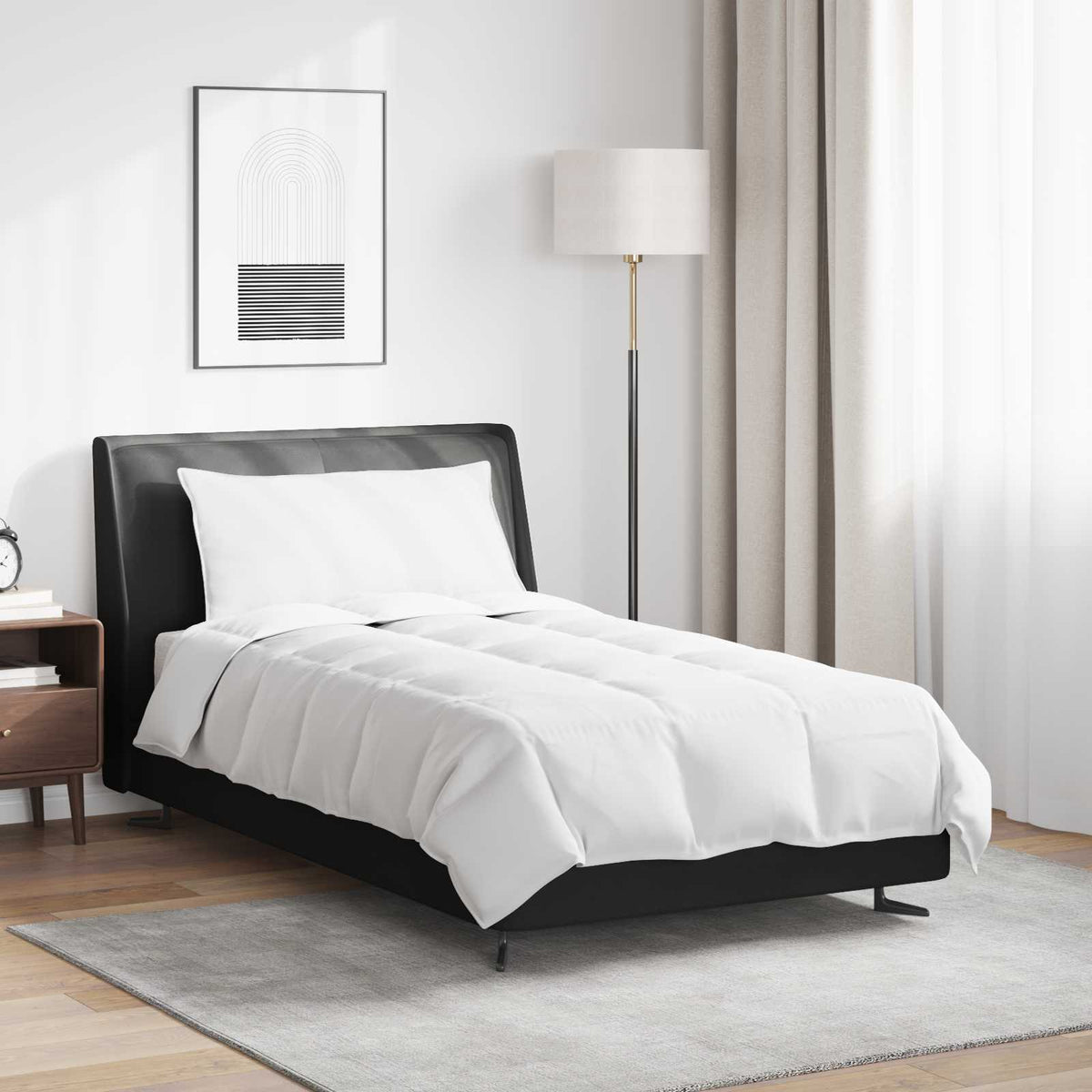 Zomer Dekbed met kussen 2 pcs Wit Donsveertjes is nu te koop bij PeponiXL, paradijselijk wonen!