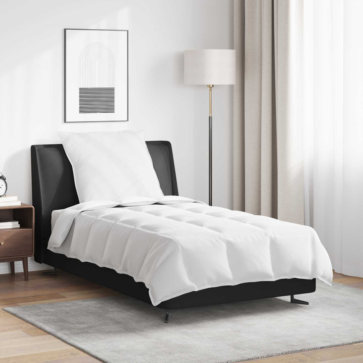 2-in-1 Dekbed met kussen 2 pcs Wit Donsveertjes is nu te koop bij PeponiXL, paradijselijk wonen!