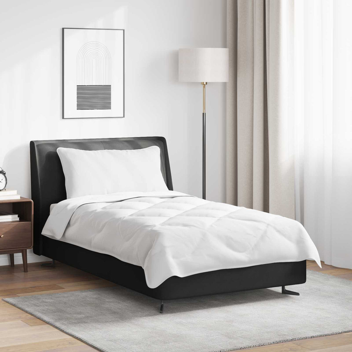 Dekbed Set met kussen 2 pcs Wit Microvezel is nu te koop bij PeponiXL, paradijselijk wonen!