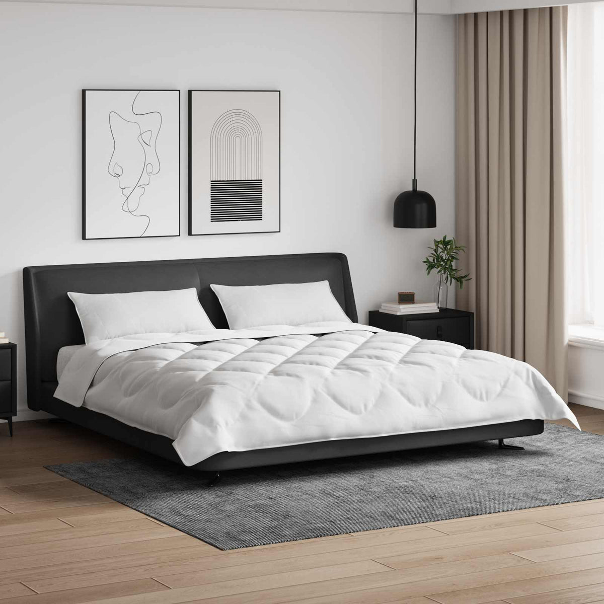 All-season dekbed met kussen 3 pcs Wit Microvezel is nu te koop bij PeponiXL, paradijselijk wonen!