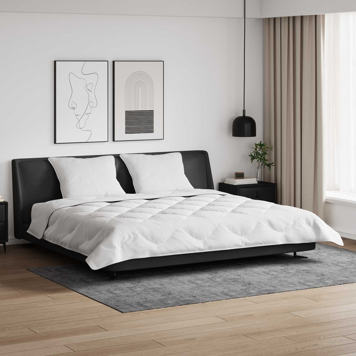 Winter Dekbed met kussen 3 pcs Wit Microvezel is nu te koop bij PeponiXL, paradijselijk wonen!