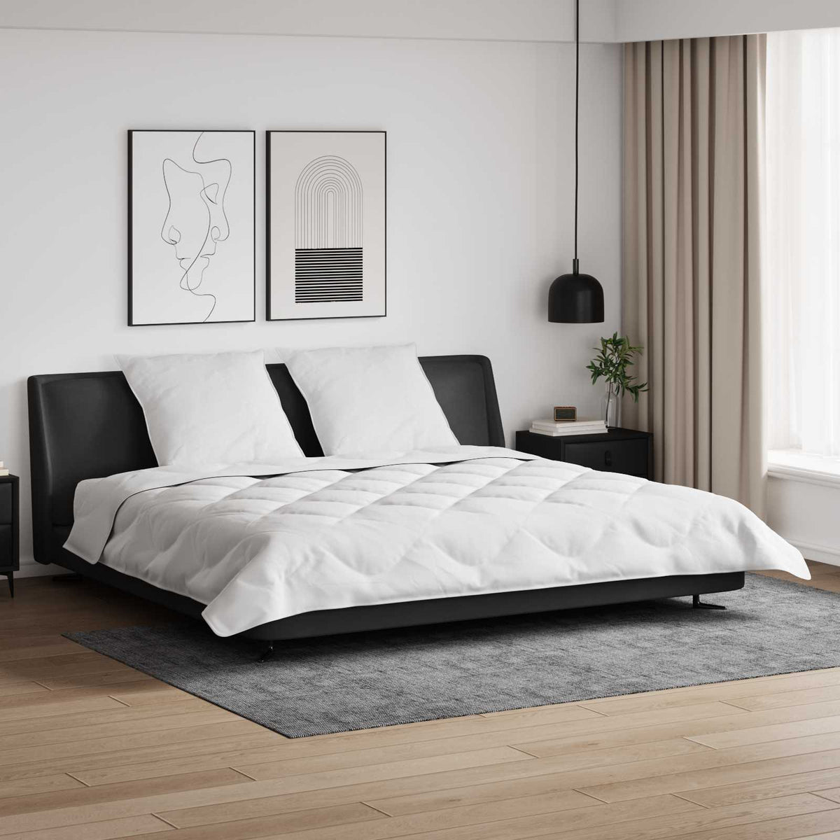 Winter Dekbed met kussen 3 pcs Wit Microvezel is nu te koop bij PeponiXL, paradijselijk wonen!