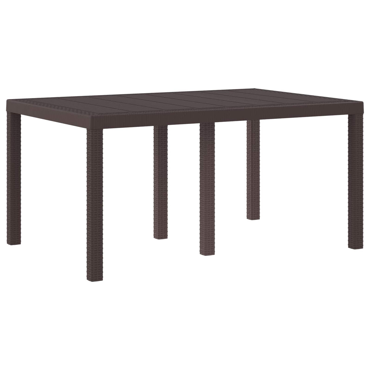 Tuinstafel Bruin 150 x 100 x 73 cm poly rattan is nu te koop bij PeponiXL, paradijselijk wonen!
