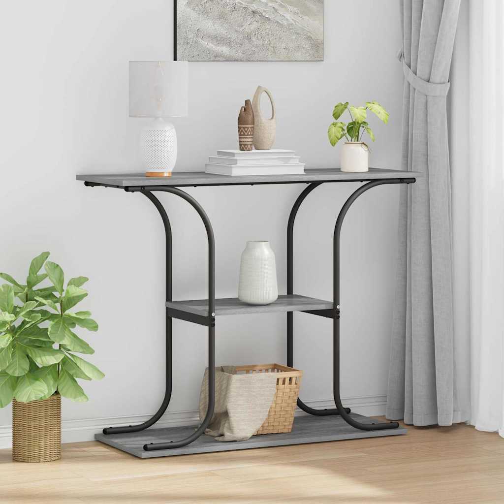 Wandtafel Grijs Sonoma 101 x 35 x 80,5 cm Bewerkt hout is nu te koop bij PeponiXL, paradijselijk wonen!