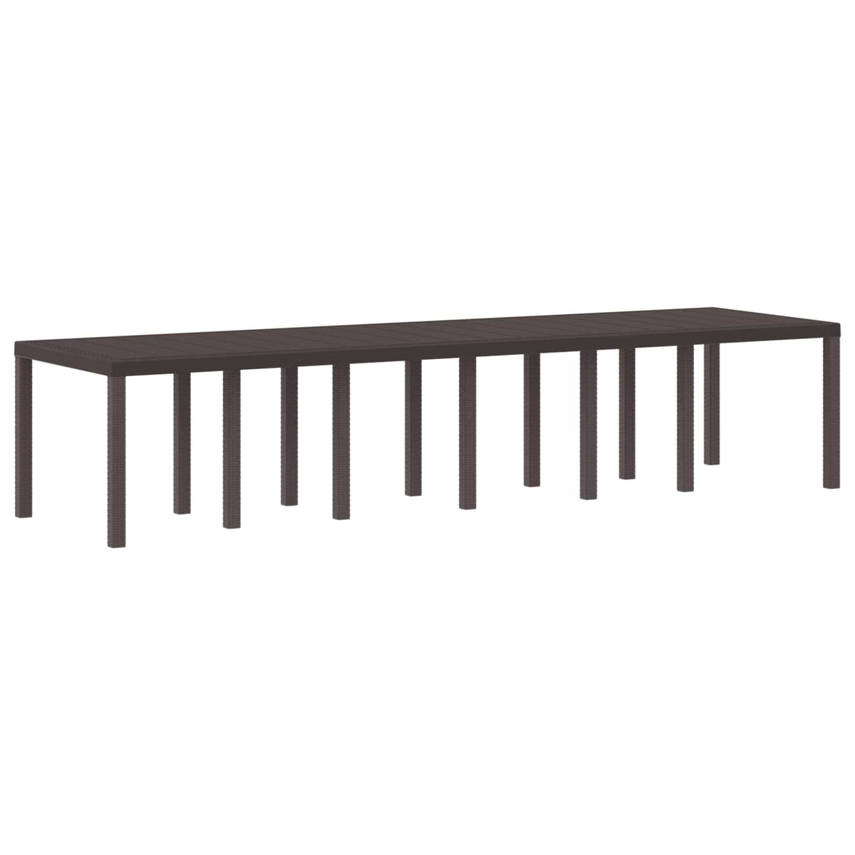 Tuinstafel Bruin 350 x 100 x 74 cm poly rattan is nu te koop bij PeponiXL, paradijselijk wonen!