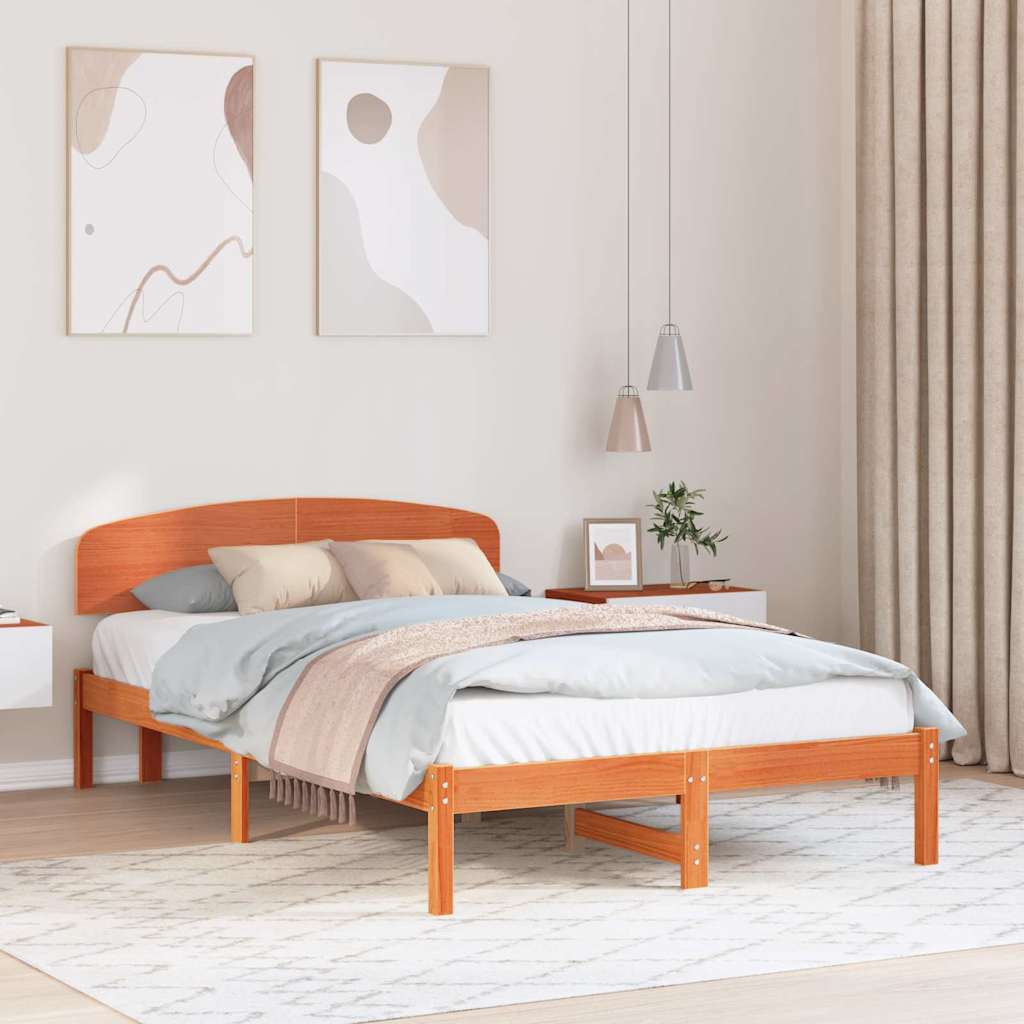 Bedframe Wasbruin 120 x 200 cm Massief grenenhout is nu te koop bij PeponiXL, paradijselijk wonen!