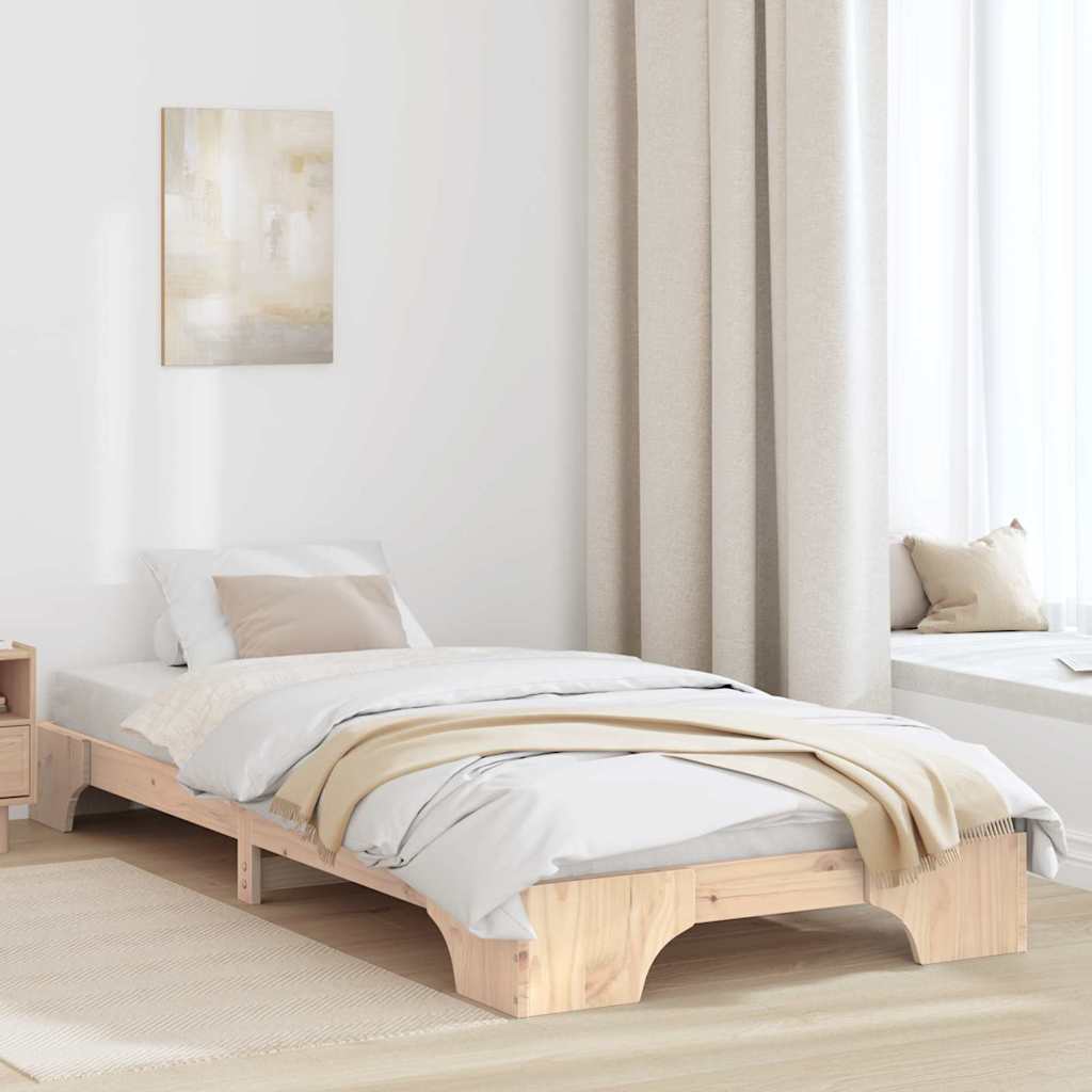 Bedframe Massief grenenhout 90 x 200 cm Massief grenenhout is nu te koop bij PeponiXL, paradijselijk wonen!
