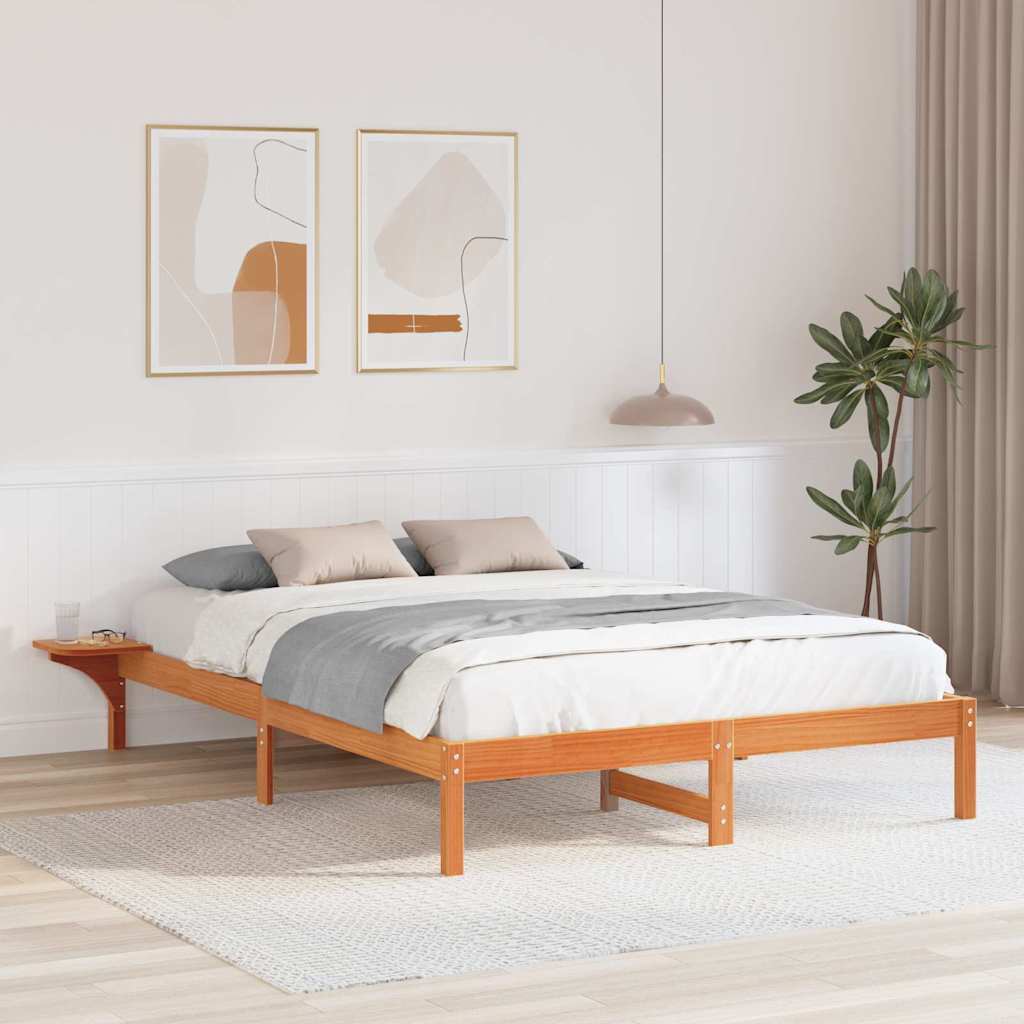 Bedframe Wasbruin 140 x 200 cm Massief grenenhout is nu te koop bij PeponiXL, paradijselijk wonen!
