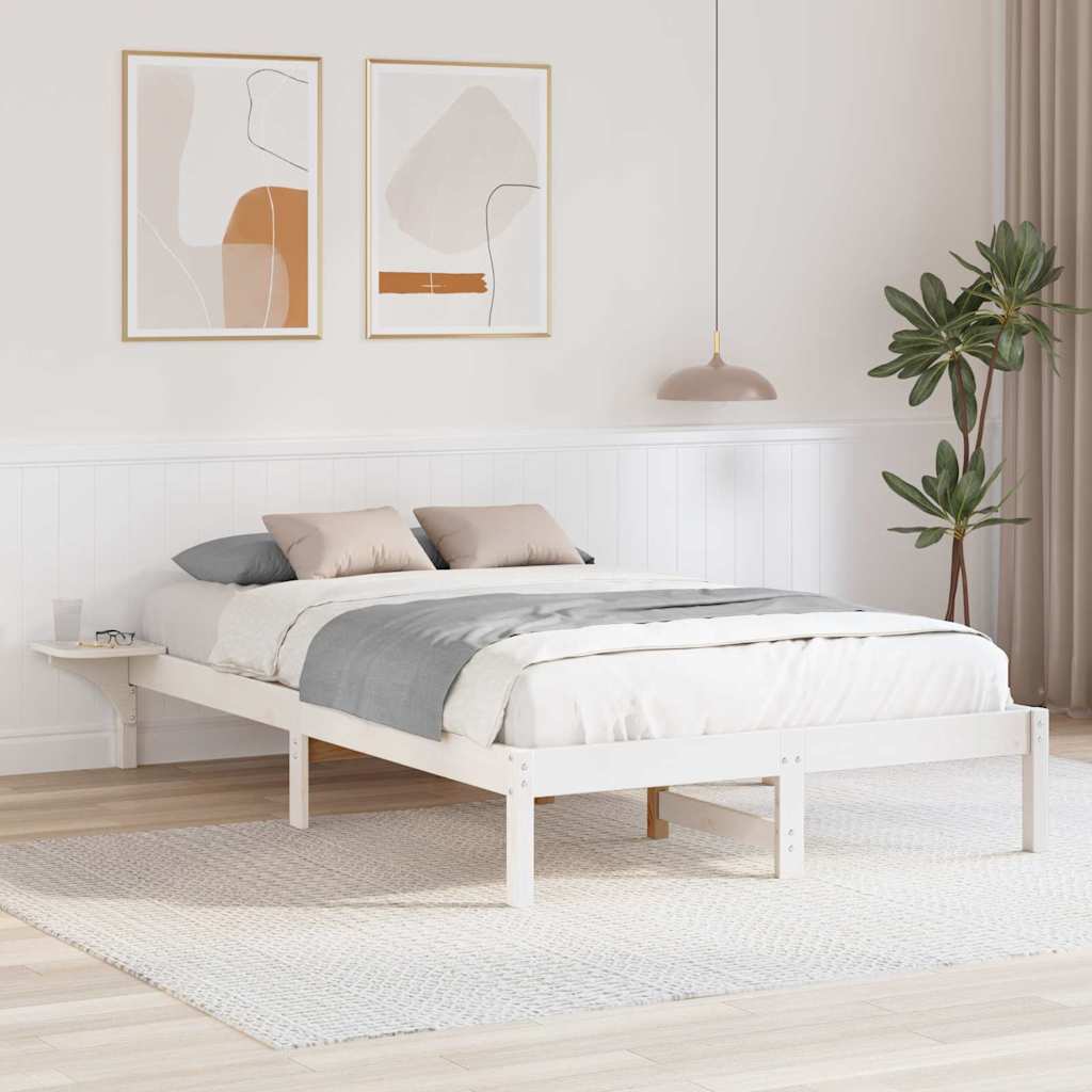 Bedframe Wit 120 x 200 cm Massief grenenhout is nu te koop bij PeponiXL, paradijselijk wonen!