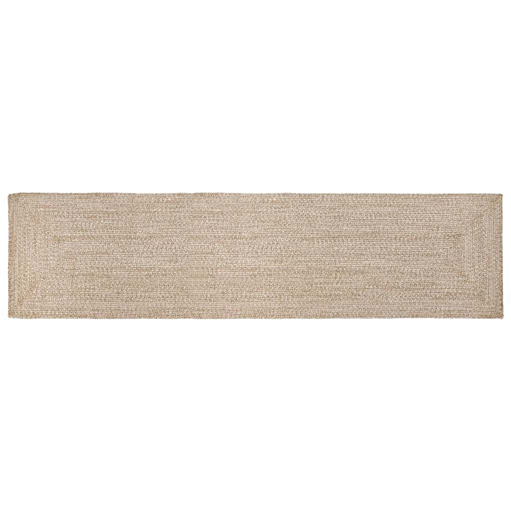 Vloerkleden Rechthoekig Natuurlijk en Wit 60 x 400 cm Jute is nu te koop bij PeponiXL, paradijselijk wonen!