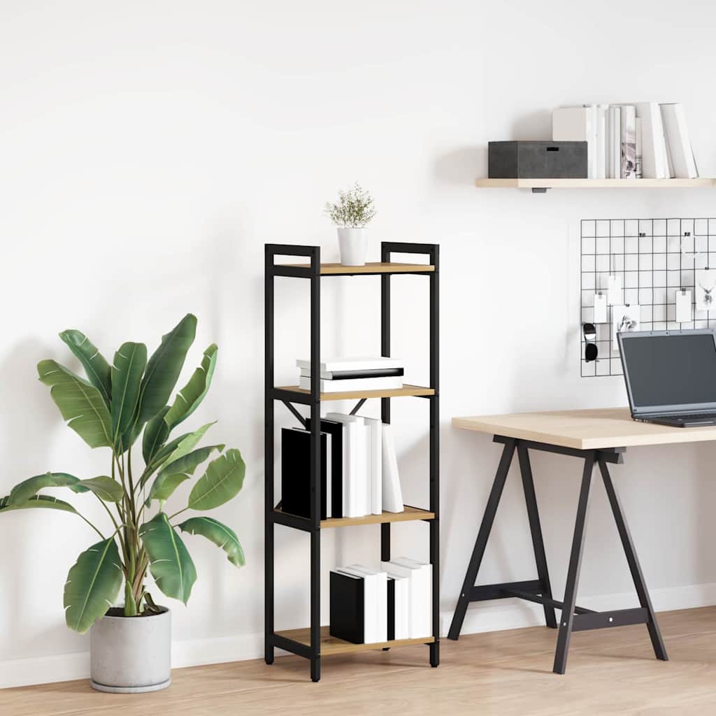 Boekenkast Artisan Eiken 40 x 30 x 119 cm Bewerkt hout is nu te koop bij PeponiXL, paradijselijk wonen!