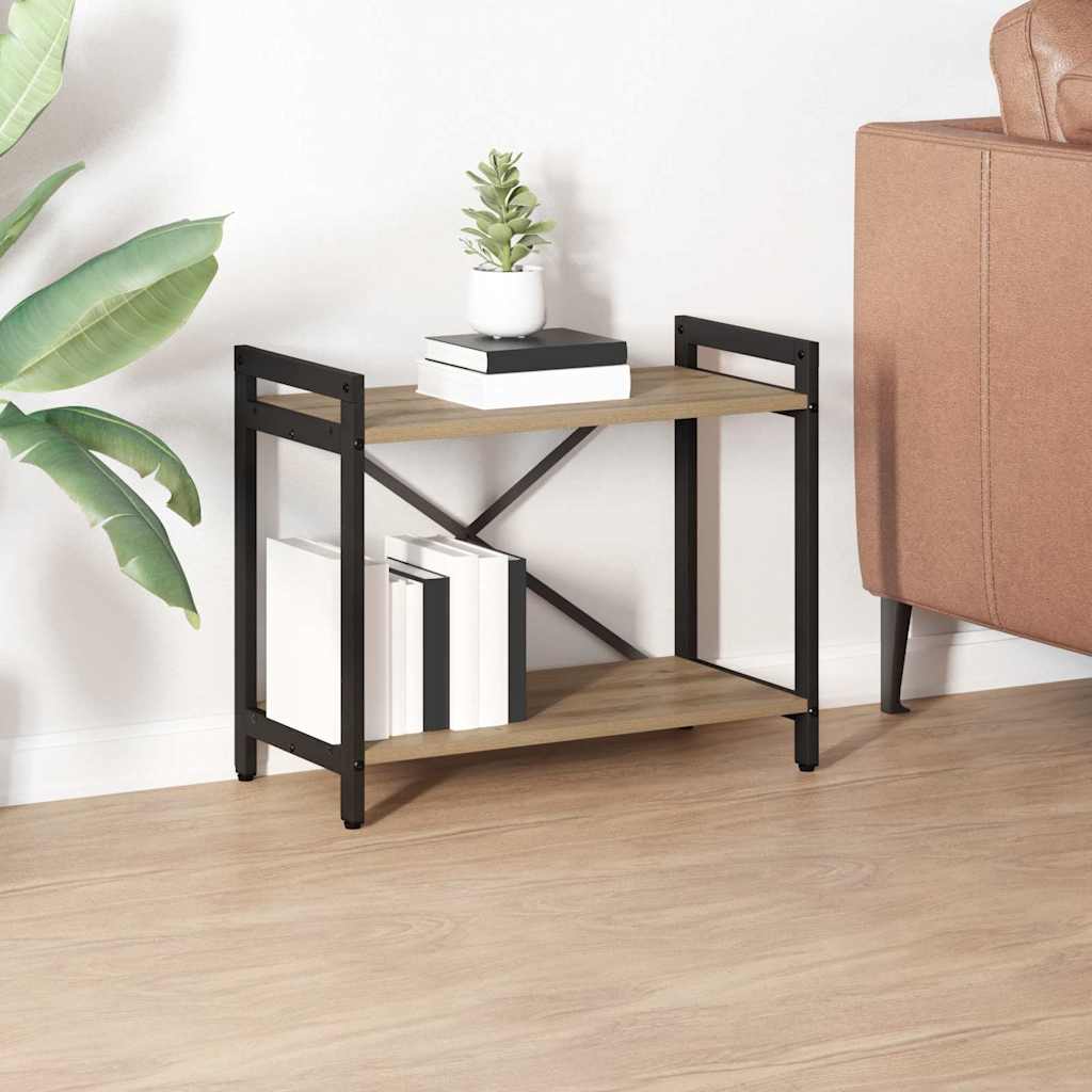Boekenkast Artisan Eiken 60 x 30 x 50 cm Bewerkt hout is nu te koop bij PeponiXL, paradijselijk wonen!