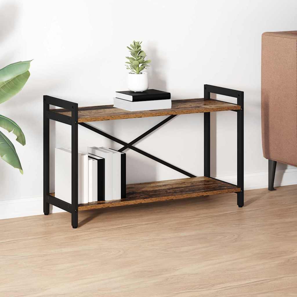 Boekenkast Oud hout 80 x 30 x 50 cm Bewerkt hout is nu te koop bij PeponiXL, paradijselijk wonen!