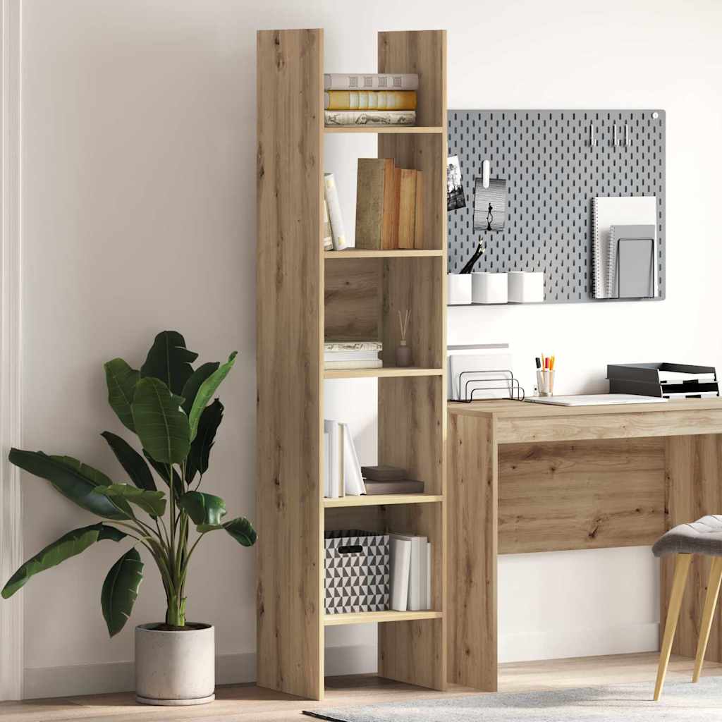 Boekenkast Artisan Eiken 40 x 35 x 180 cm Bewerkt hout is nu te koop bij PeponiXL, paradijselijk wonen!