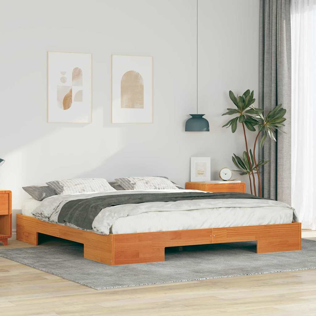 Bedframe Bruin 200 x 200 cm is nu te koop bij PeponiXL, paradijselijk wonen!