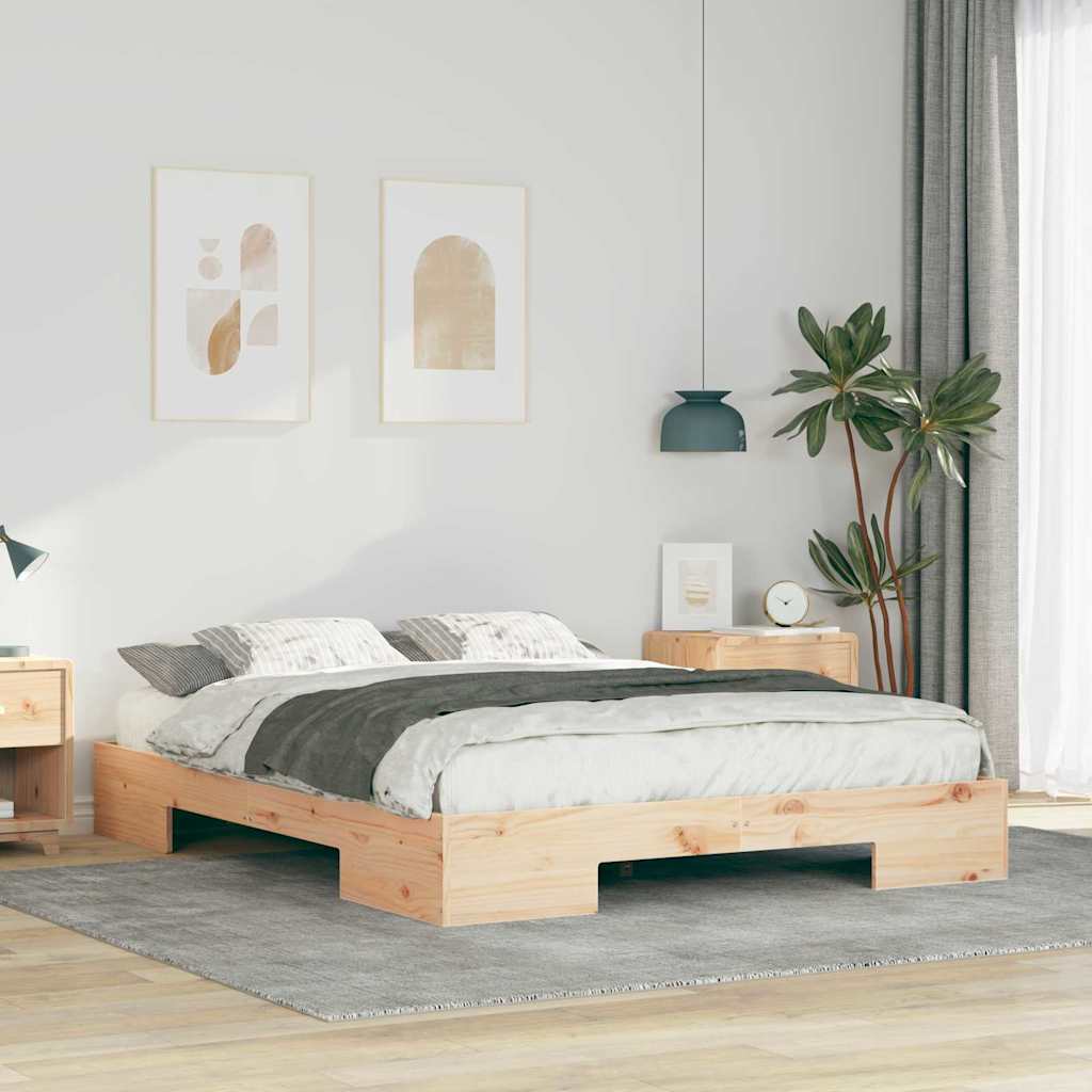 Bedframe Bruin 140 x 200 cm is nu te koop bij PeponiXL, paradijselijk wonen!