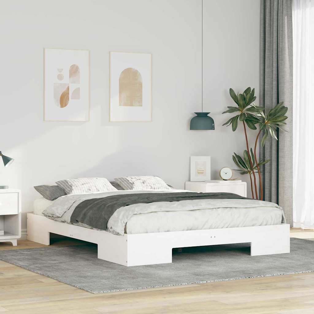 Bedframe Wit 140 x 200 cm is nu te koop bij PeponiXL, paradijselijk wonen!