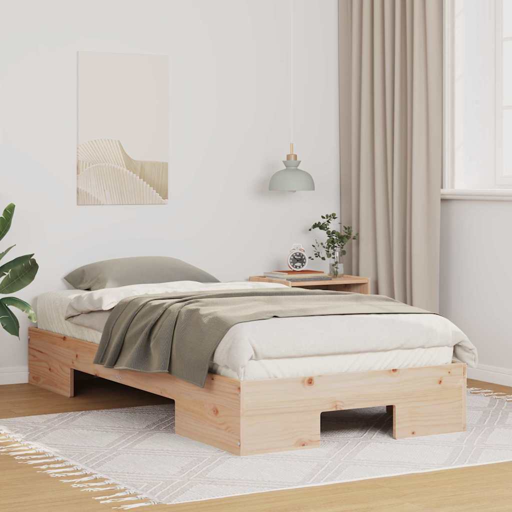 Bedframe Bruin 75 x 190 cm is nu te koop bij PeponiXL, paradijselijk wonen!