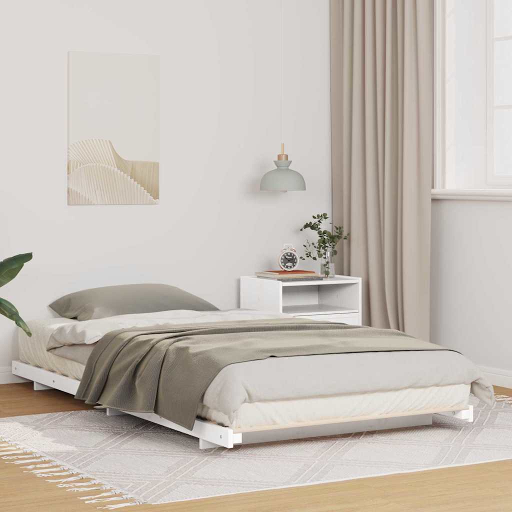Bedframe Wit 100 x 210 cm Massief grenenhout is nu te koop bij PeponiXL, paradijselijk wonen!