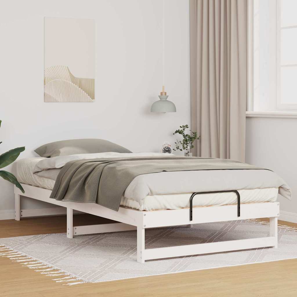 Bedframe Wit 100 x 200 cm Massief grenenhout is nu te koop bij PeponiXL, paradijselijk wonen!