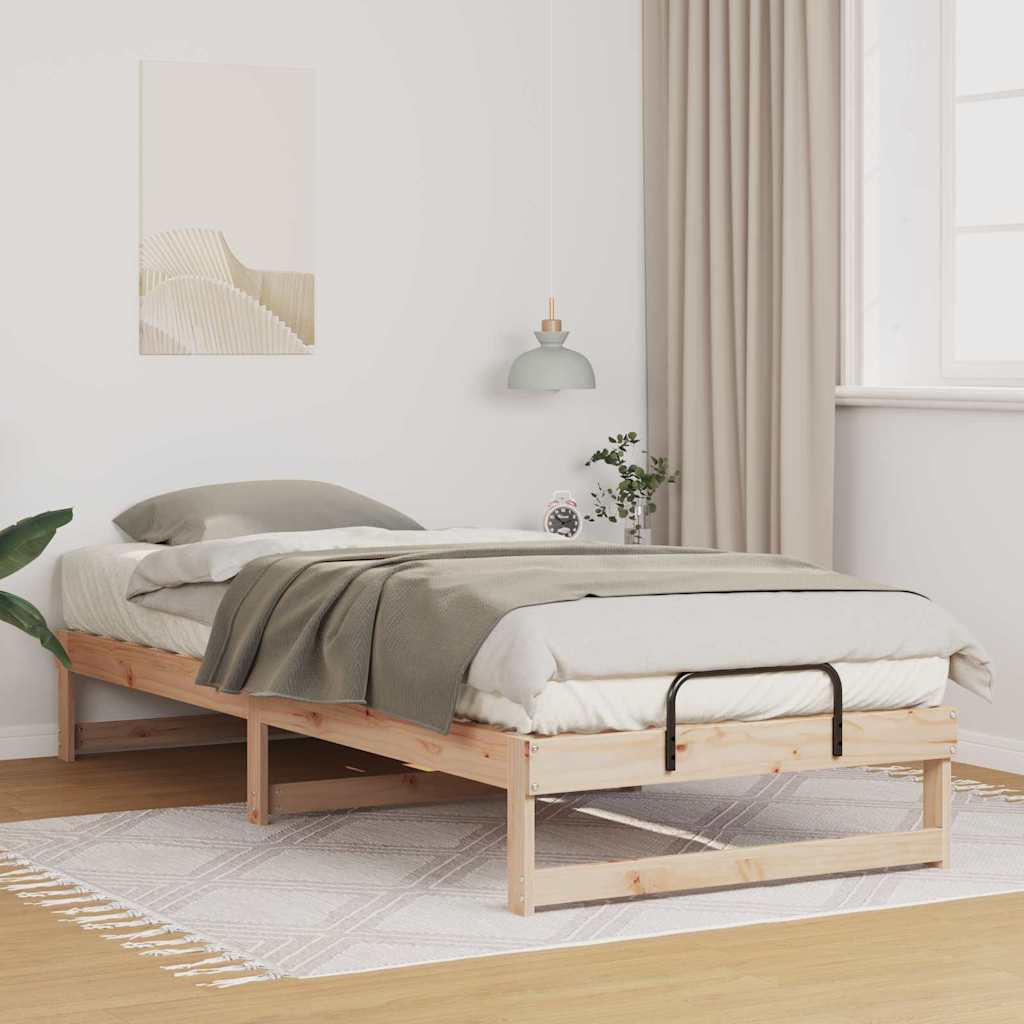Bedframe Bruin 80 x 220 cm Massief grenenhout is nu te koop bij PeponiXL, paradijselijk wonen!