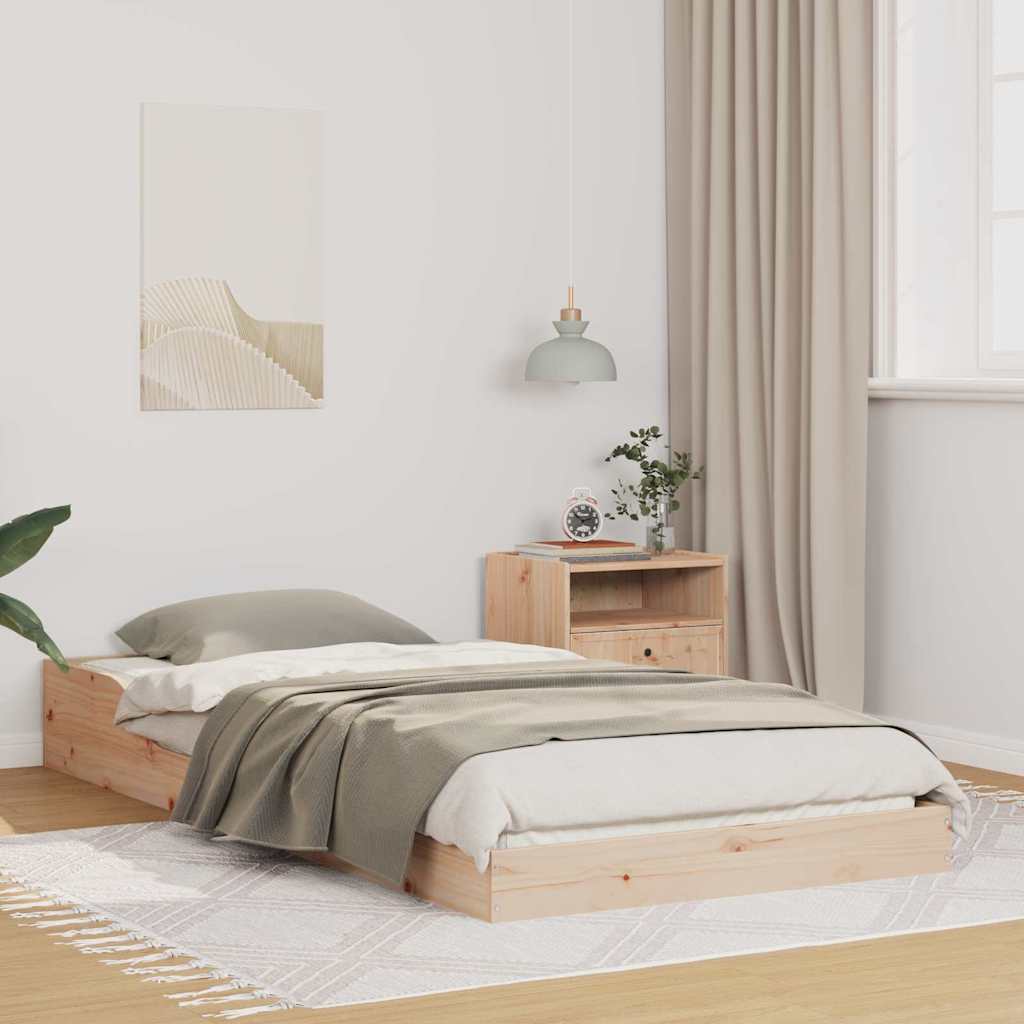 Bedframe Naturel 90 x 220 cm Massief grenenhout is nu te koop bij PeponiXL, paradijselijk wonen!