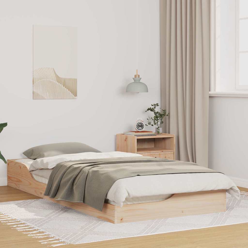 Bedframe Bruin 80 x 200 cm Massief grenenhout is nu te koop bij PeponiXL, paradijselijk wonen!
