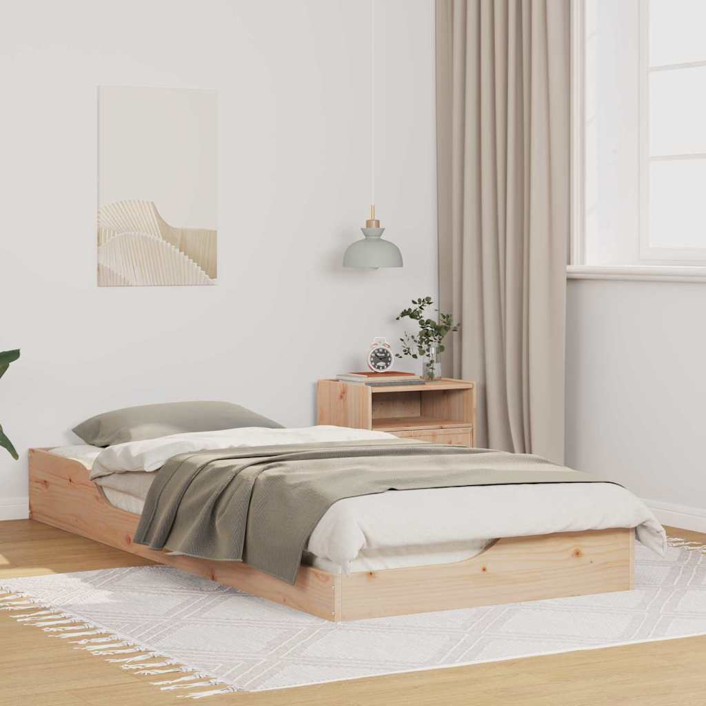Bedframe Bruin 90 x 210 cm Massief grenenhout is nu te koop bij PeponiXL, paradijselijk wonen!