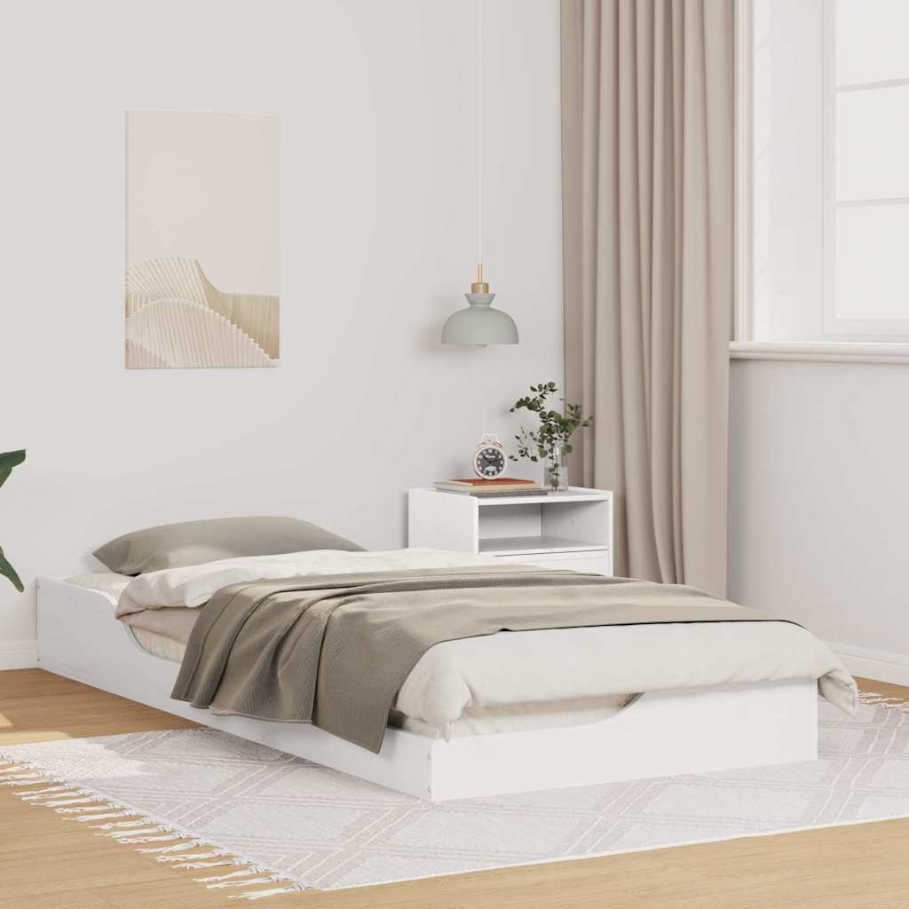 Bedframe Wit 100 x 210 cm Massief grenenhout is nu te koop bij PeponiXL, paradijselijk wonen!