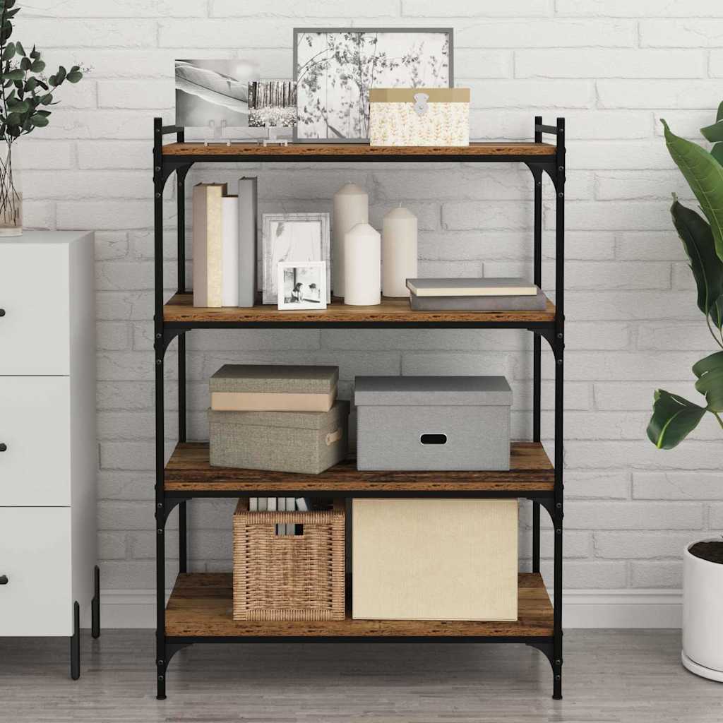 Boekenplank Bord 4 pcs Bruin 80 x 40 x 1,5 cm Bewerkt hout is nu te koop bij PeponiXL, paradijselijk wonen!