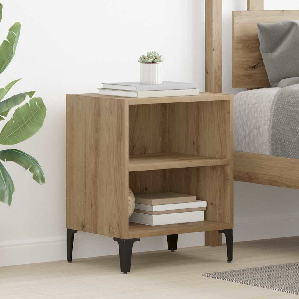 Nachtkastje 2 pcs Artisan Eiken 40 x 30 x 50 cm Bewerkt hout is nu te koop bij PeponiXL, paradijselijk wonen!