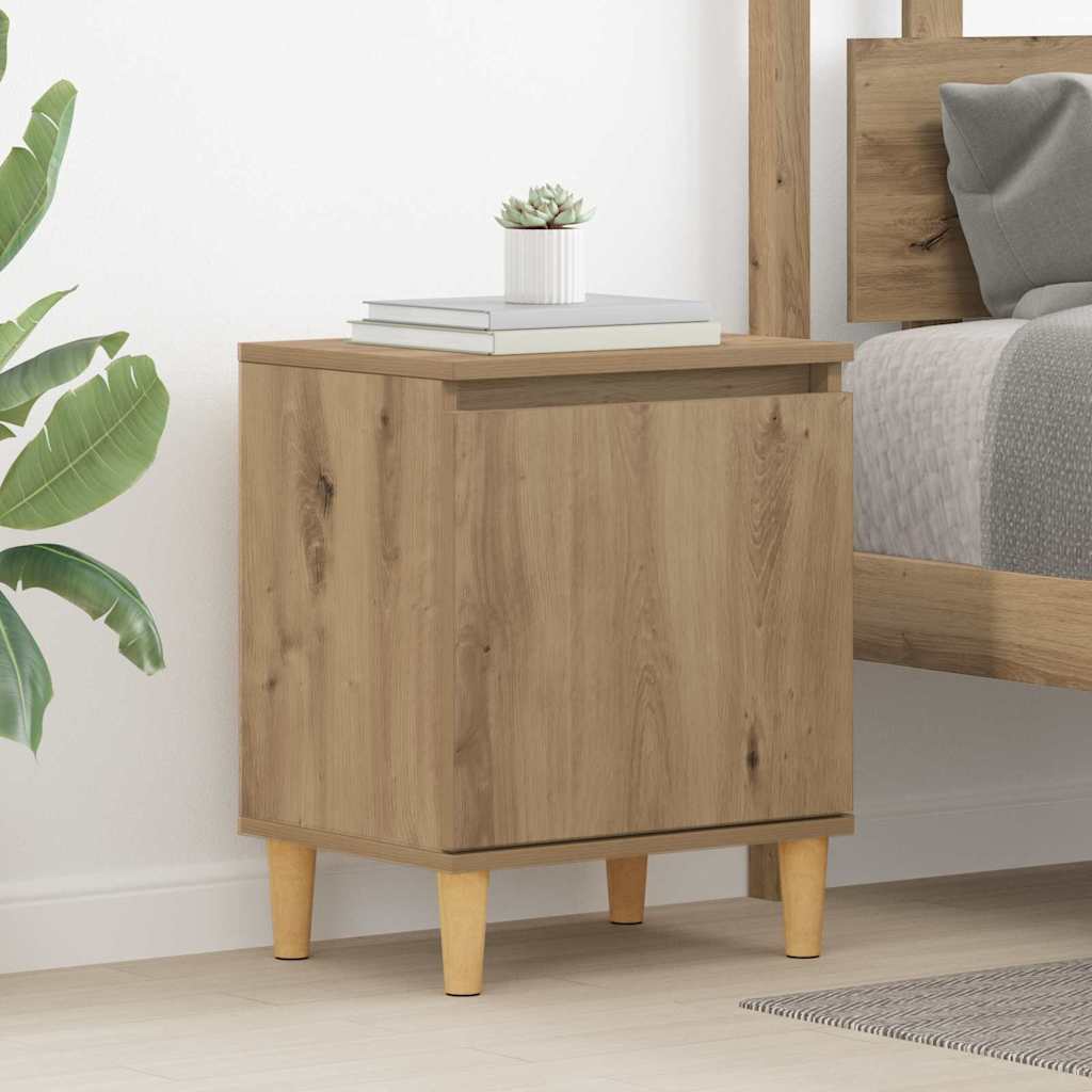 Nachtkastje Artisan Eiken 40 x 30 x 50 cm Bewerkt hout is nu te koop bij PeponiXL, paradijselijk wonen!