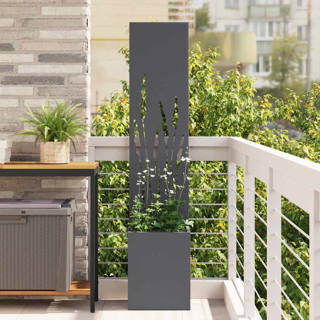 Tuin Privacy Screen Antraciet 32 x 150 cm Koudgewalst staal is nu te koop bij PeponiXL, paradijselijk wonen!