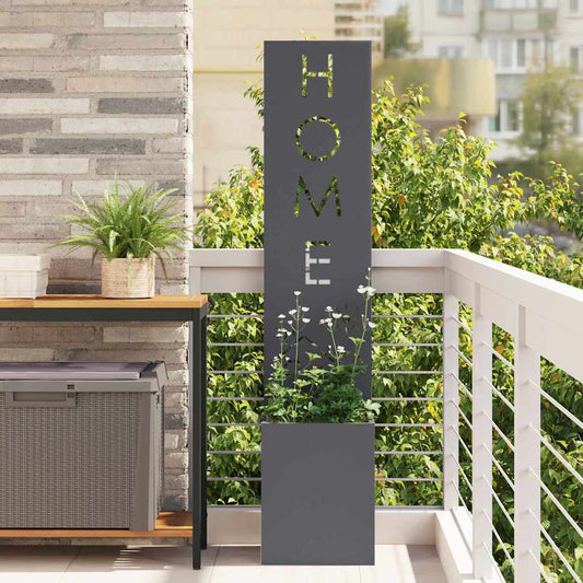 Tuin Privacy Screen Fretwerk Antraciet 32 x 32 x 150 cm is nu te koop bij PeponiXL, paradijselijk wonen!